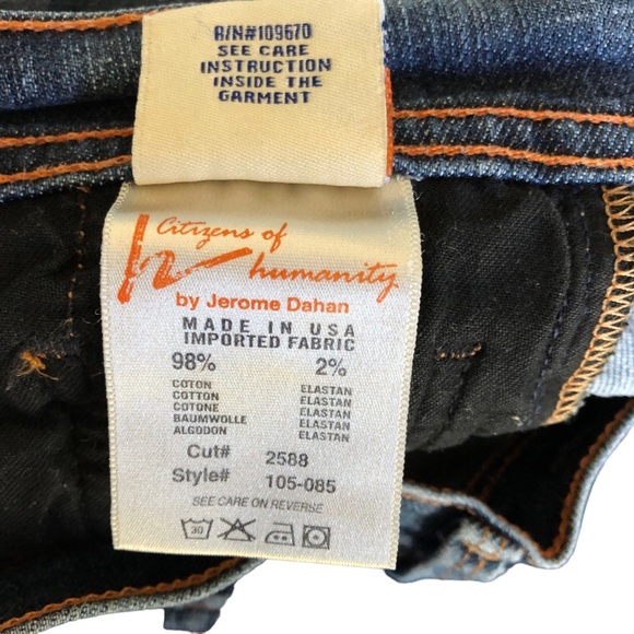 COH Simone #105 Stretch Low Waist Flare Size 26 HEMMED - Picture 13 of 13